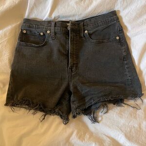 Madewell Charcoal Jean Shorts
